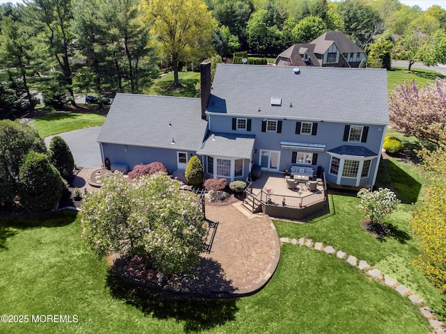 view from above of property
