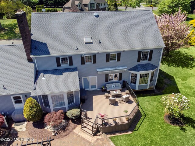 view from above of property