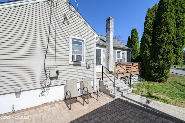 exterior space featuring a deck