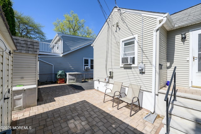 view of patio with cooling unit