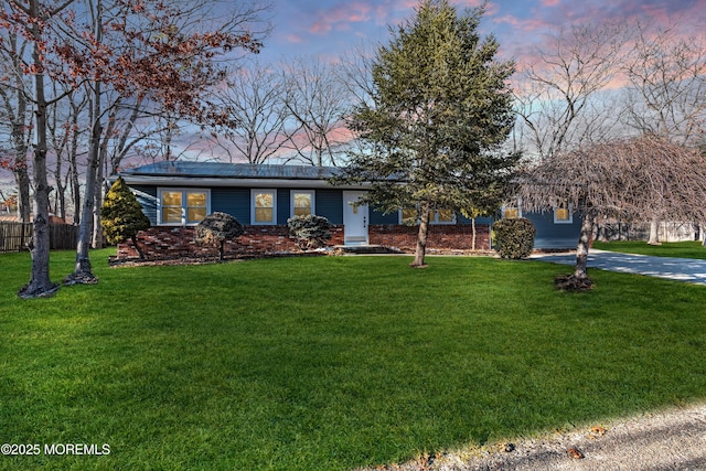 108 Manchester Ave, Forked River, NJ 08731 - ranch-style home featuring fence, a yard, and driveway