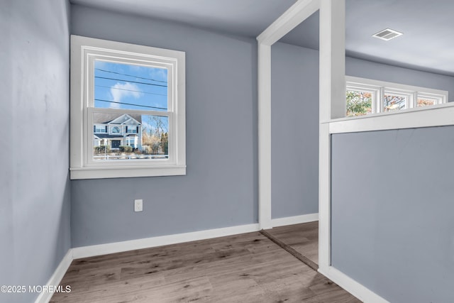 108 Manchester Ave, Forked River, NJ 08731 - spare room featuring baseboards, visible vents, and wood finished floors