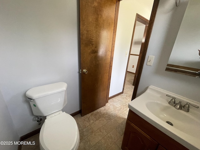 2015 5th Ave, Spring Lake, NJ 07762 - half bath featuring toilet, baseboards, and vanity