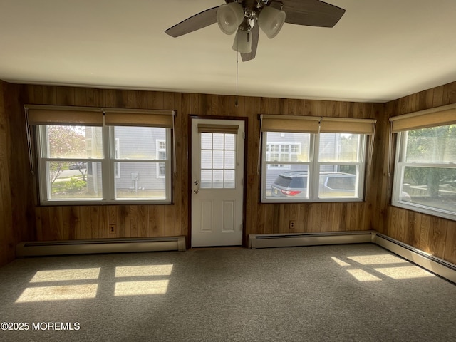 2015 5th Ave, Spring Lake, NJ 07762 - unfurnished sunroom with a baseboard heating unit