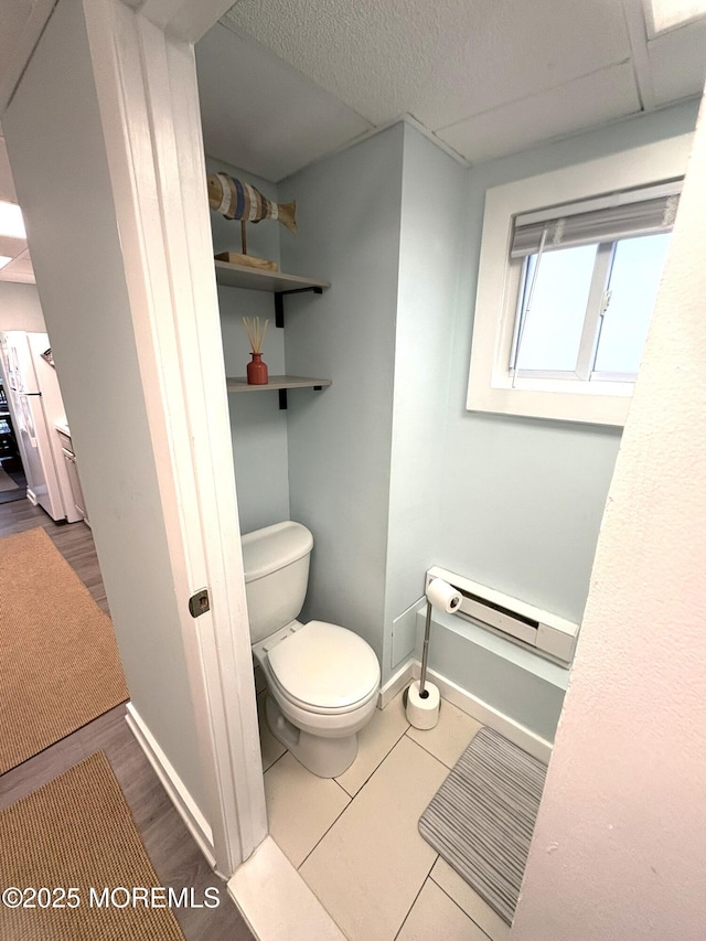25 O St, Seaside Park, NJ 08752 - bathroom featuring toilet and baseboard heating