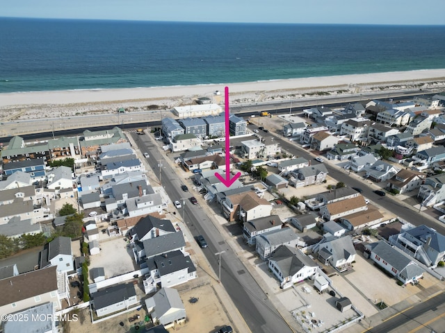25 O St, Seaside Park, NJ 08752 - aerial view of property and surrounding area with extended coastline
