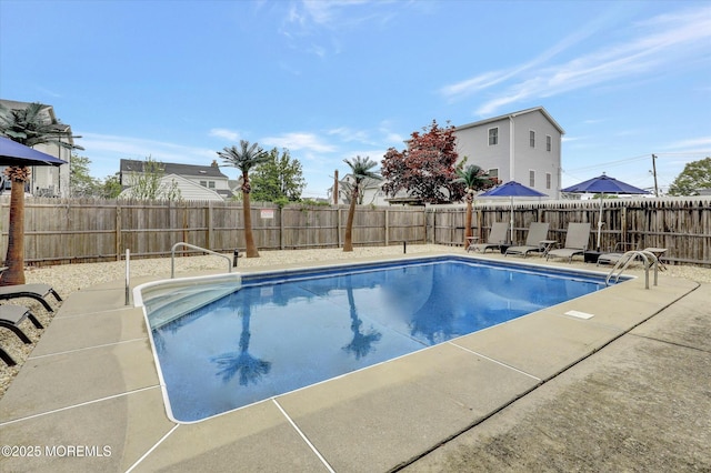 205 Arnold Ave, Point Pleasant Beach, NJ 08742 - view of pool with a fenced backyard and a patio