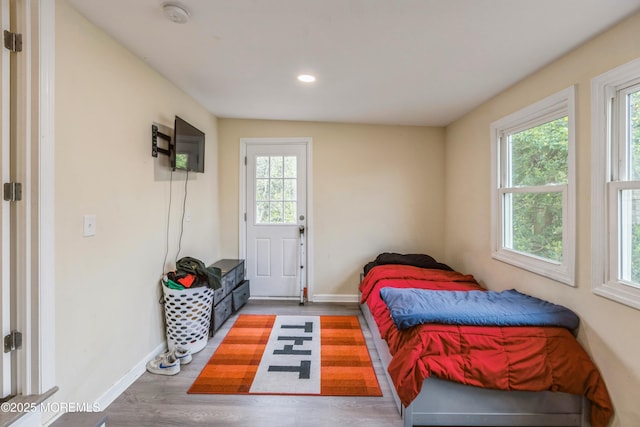 1603 Berkeley Ave, Beachwood, NJ 08722 - bedroom with multiple windows, baseboards, and recessed lighting