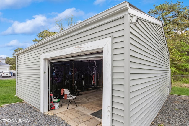 1603 Berkeley Ave, Beachwood, NJ 08722 - view of outdoor structure with an outbuilding and fence