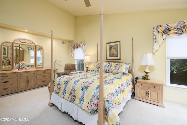 2271 Kira Ct, Toms River, NJ 08755 - bedroom featuring light colored carpet and ceiling fan