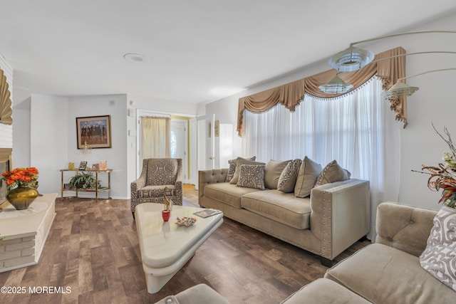 14 Dolan Ave, Aberdeen, NJ 07747 - living room featuring wood finished floors