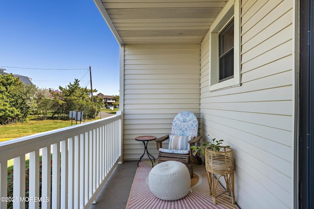 view of balcony
