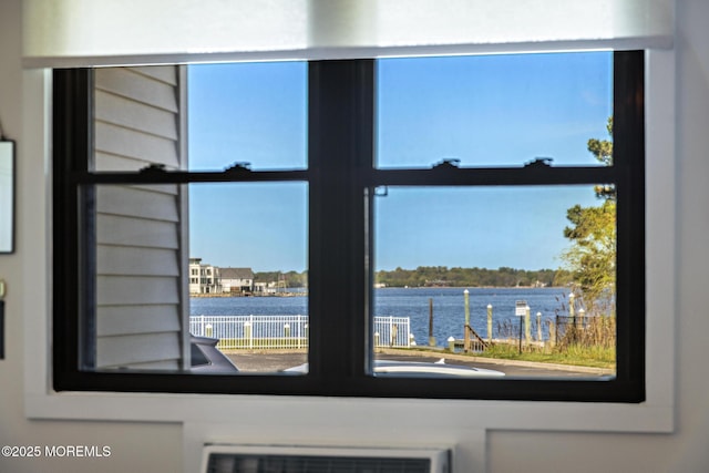 room details with a water view