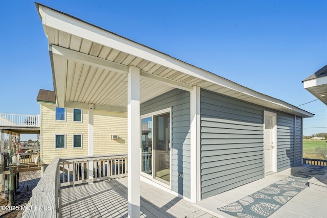 view of deck