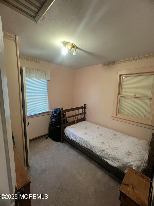 bedroom featuring carpet flooring