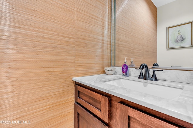 bathroom featuring vanity
