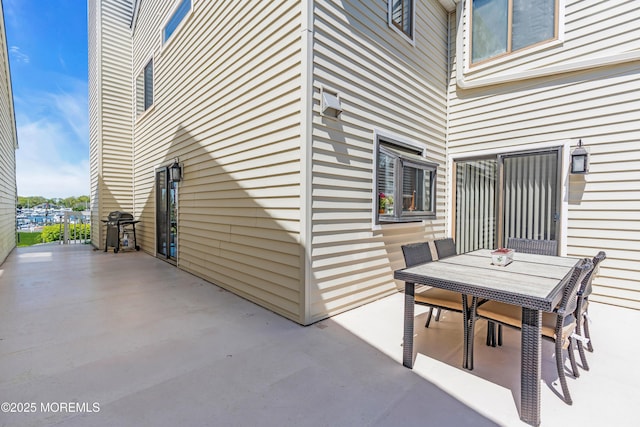 view of patio / terrace featuring outdoor dining area and area for grilling