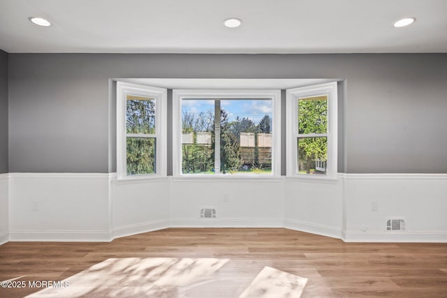 2338 Ramshorn Dr, Allenwood, NJ 08720 - empty room with recessed lighting, wood finished floors, and visible vents