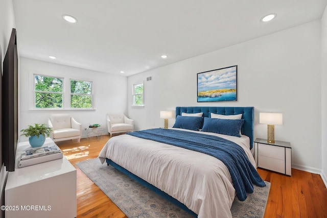 2338 Ramshorn Dr, Allenwood, NJ 08720 - bedroom with recessed lighting, visible vents, and wood finished floors