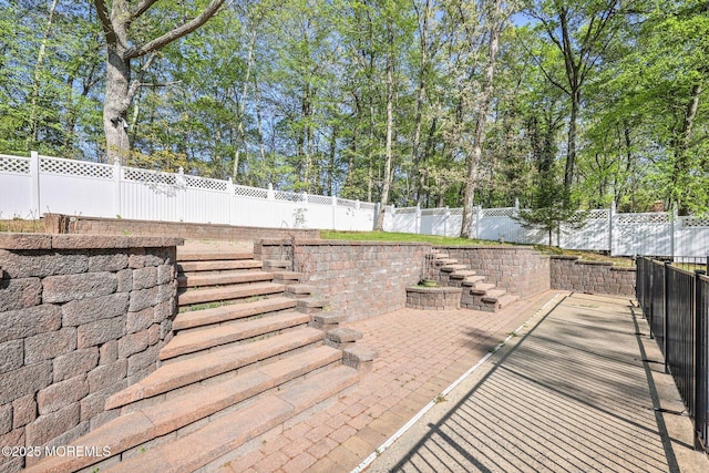 2338 Ramshorn Dr, Allenwood, NJ 08720 - view of patio / terrace featuring a fenced backyard and stairs