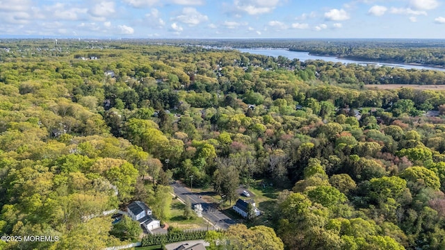 2338 Ramshorn Dr, Allenwood, NJ 08720 - bird's eye view featuring a water view and a forest view
