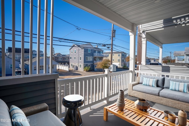 1501 Central, Seaside Heights, NJ 08751 - balcony featuring an outdoor hangout area and a residential view