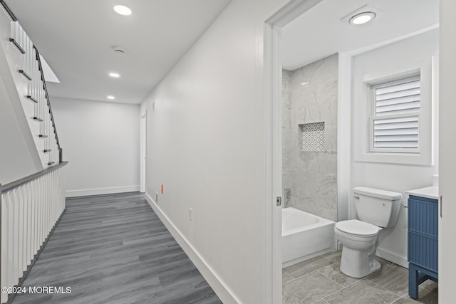 1501 Central, Seaside Heights, NJ 08751 - corridor featuring recessed lighting, baseboards, and stairway