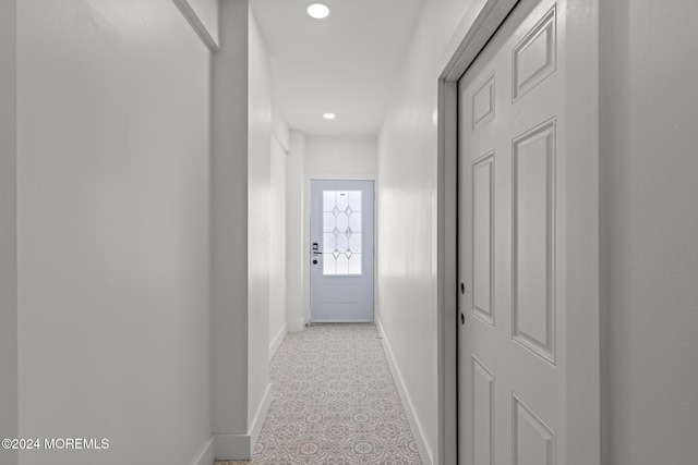 1501 Central, Seaside Heights, NJ 08751 - hall featuring baseboards and recessed lighting