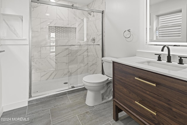 1501 Central, Seaside Heights, NJ 08751 - bathroom featuring toilet, a shower stall, and vanity
