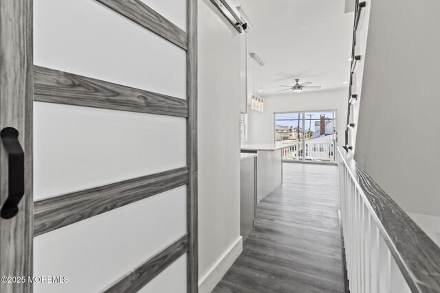 1501 Central, Seaside Heights, NJ 08751 - corridor featuring dark wood-type flooring