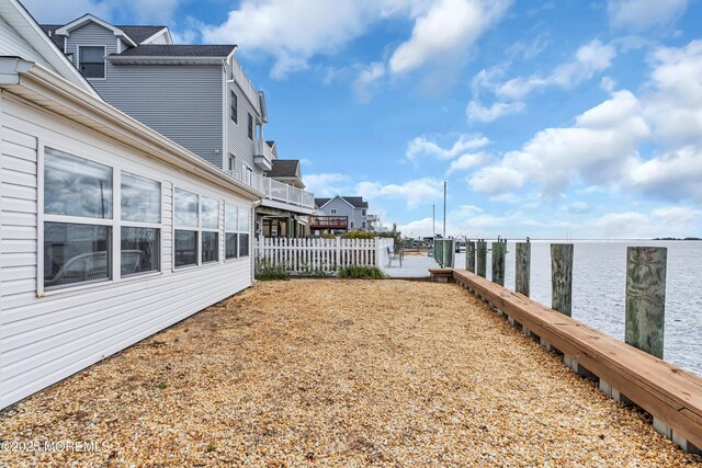 254 Butler Blvd, Bayville, NJ 08721 - view of yard with fence, a water view, and a residential view