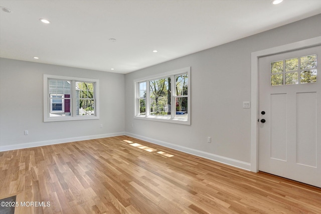 26 Rumson Pl, Little Silver, NJ 07739 - foyer entrance with recessed lighting, baseboards, and light wood finished floors