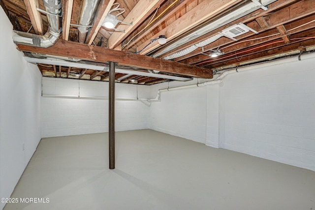 26 Rumson Pl, Little Silver, NJ 07739 - unfinished basement featuring visible vents