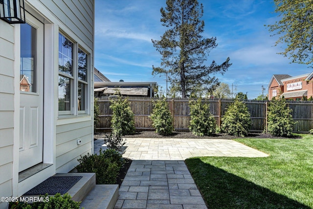 26 Rumson Pl, Little Silver, NJ 07739 - view of yard featuring a patio and a fenced backyard