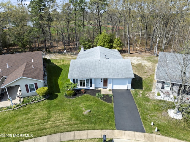 birds eye view of property
