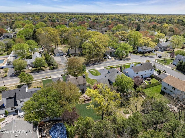 aerial view featuring a residential view