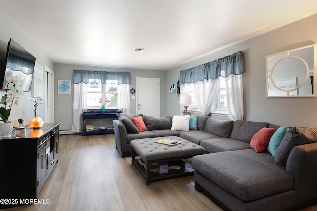 471 Saint Thomas Dr, Toms River, NJ 08757 - living area with visible vents and light wood-style floors