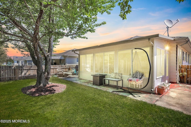 471 Saint Thomas Dr, Toms River, NJ 08757 - exterior space with a patio, fence, and a sunroom