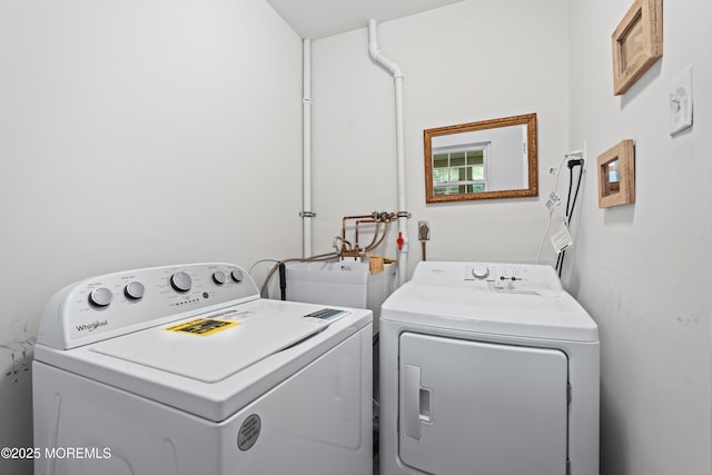 119B Buckingham Dr, Lakewood, NJ 08701 - clothes washing area with laundry area and washer and dryer