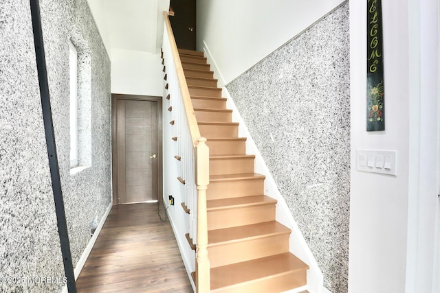 103 Carr Ave, Keansburg, NJ 07734 - stairway featuring wood finished floors