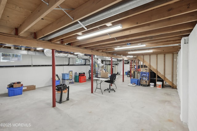 view of basement