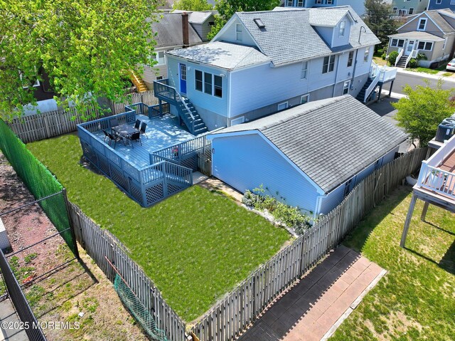 bird's eye view featuring a residential view