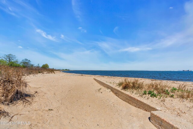 property view of water with a view of the beach
