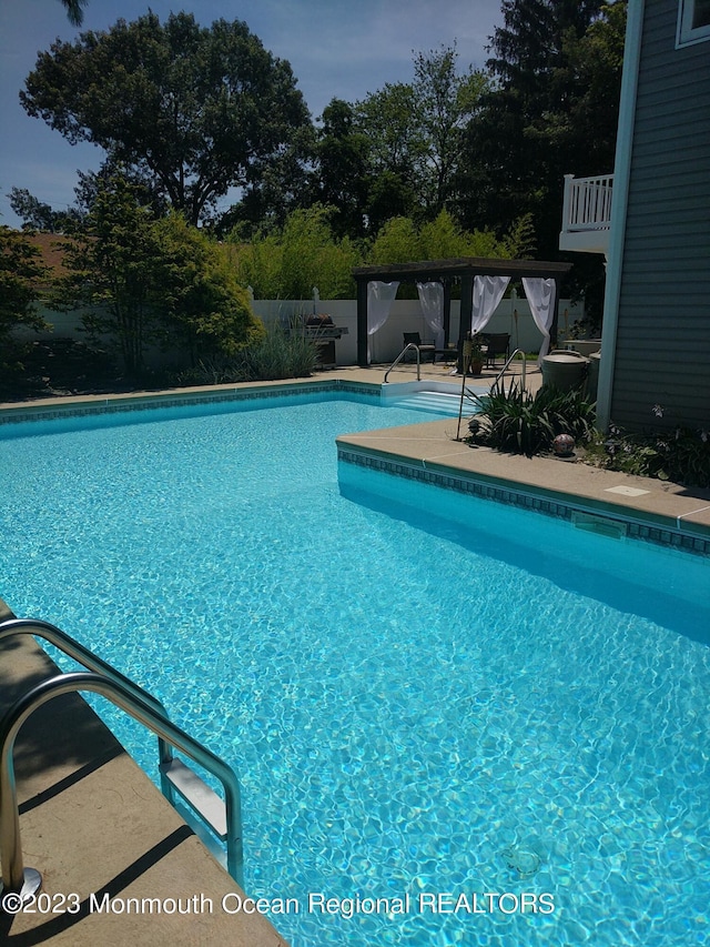 23 Layton Ave, Pine Beach, NJ 08741 - view of pool featuring fence
