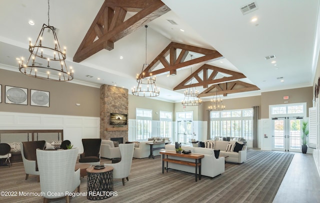common area with visible vents