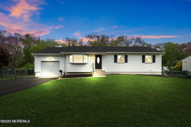 113 Darien Rd, Howell, NJ 07731 - ranch-style house with a garage and asphalt driveway
