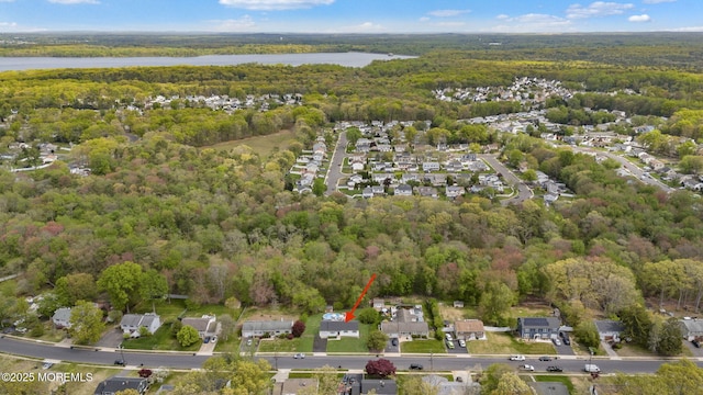 113 Darien Rd, Howell, NJ 07731 - view of property location featuring a forest, a large body of water, and nearby suburban area