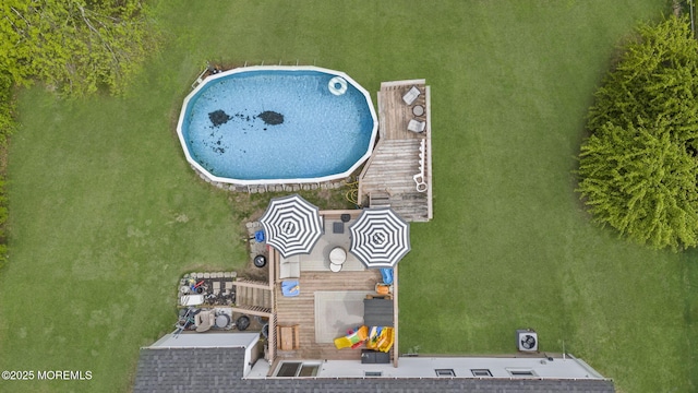 113 Darien Rd, Howell, NJ 07731 - drone / aerial view of a pool