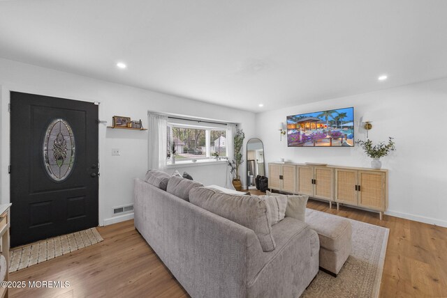 113 Darien Rd, Howell, NJ 07731 - living room featuring wood finished floors, recessed lighting, and baseboards