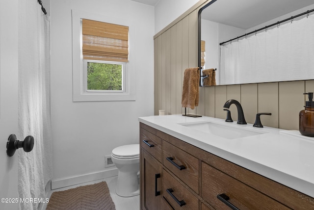 113 Darien Rd, Howell, NJ 07731 - full bathroom with toilet, vanity, baseboards, and tile patterned flooring